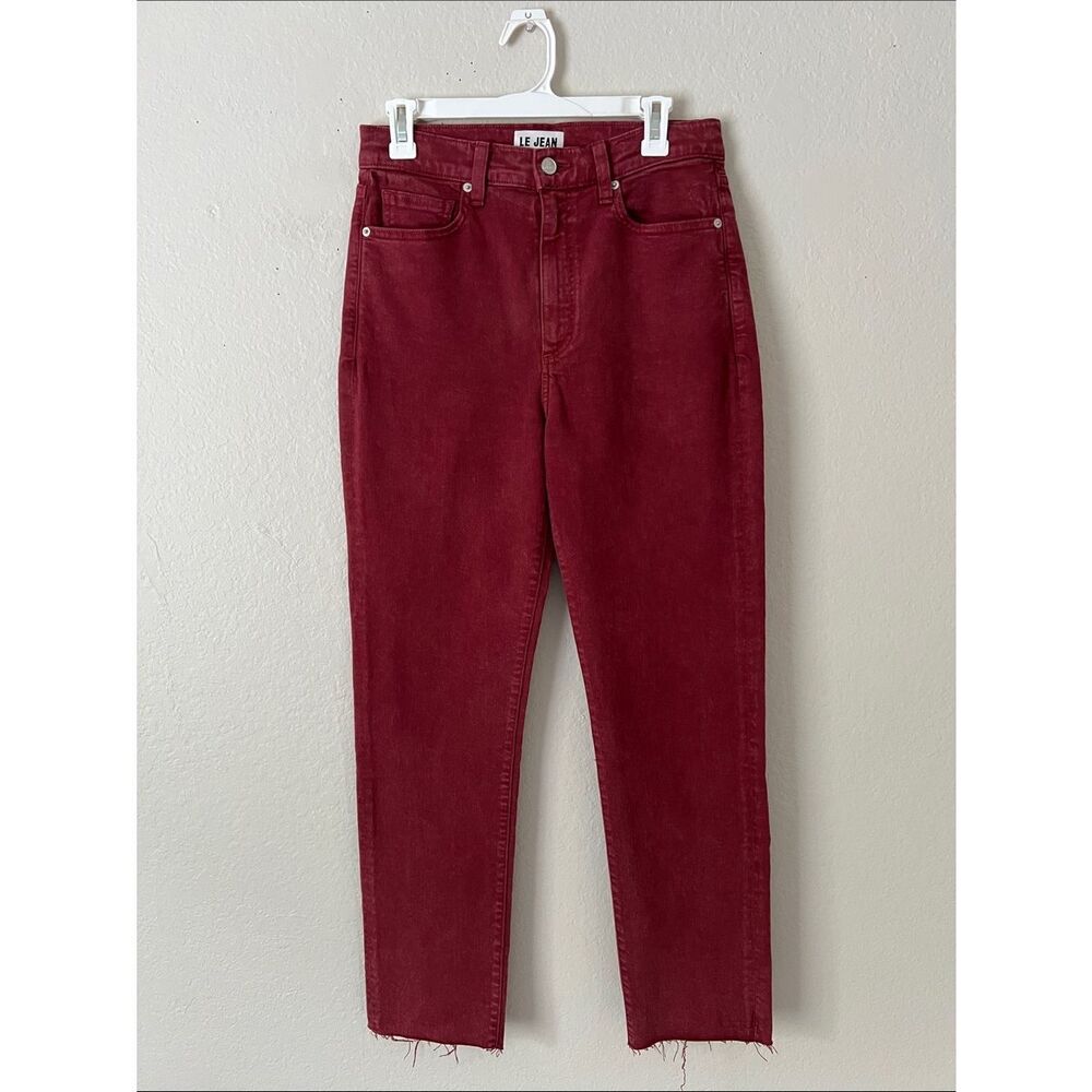 Like New! JE JEAN High Rise Lara Slim Jean Berry Red in Size 26